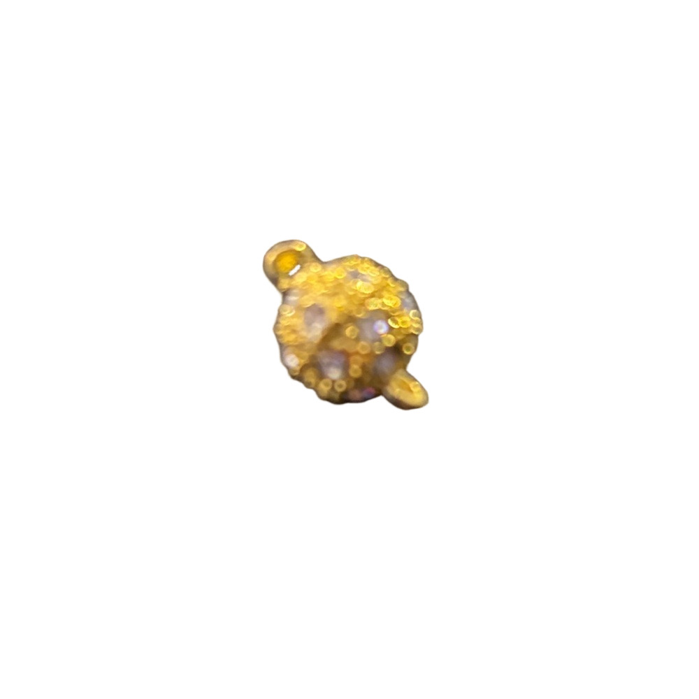 Gold Plated Simulated Diamond Magnetic Clasp - Picture 2 of 8